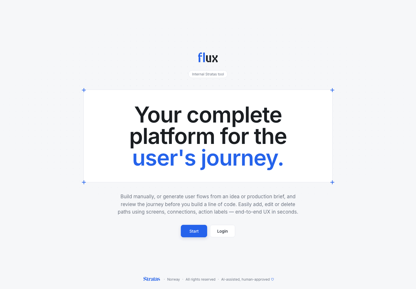 Stratas FLUX flow diagramming tool